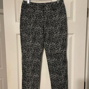 White House Black Market Abstract Capri Pants